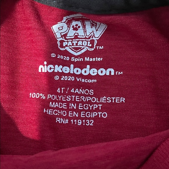 $1 - Paw Patrol Red Graphic T-Shirt and shorts - Picture 2 of 5